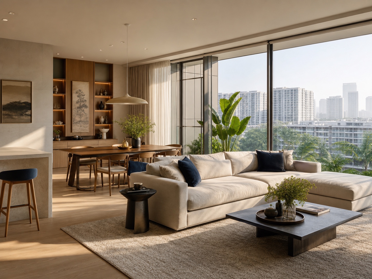 Không gian nội thất căn hộ gia đình cao cấp tại An Phú